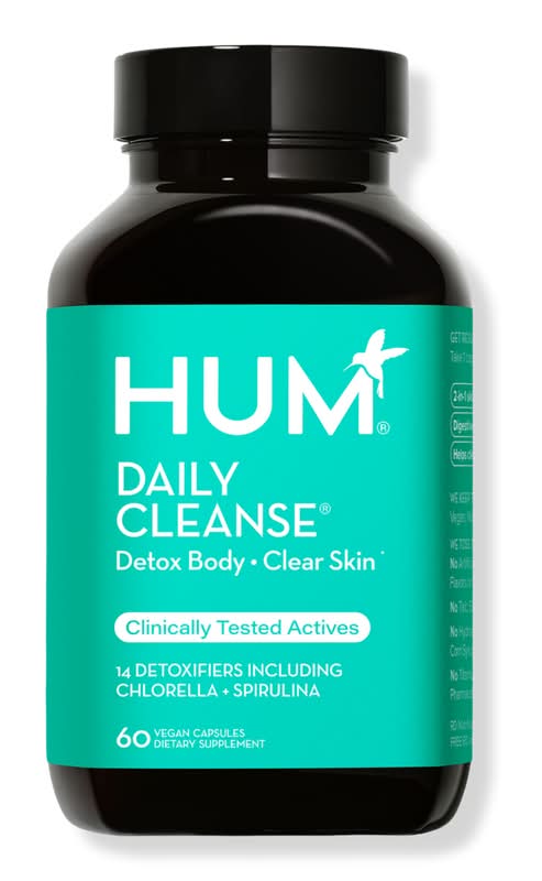 Hum Nutrition Daily Cleanse for Skin & Body Detox 60 ct