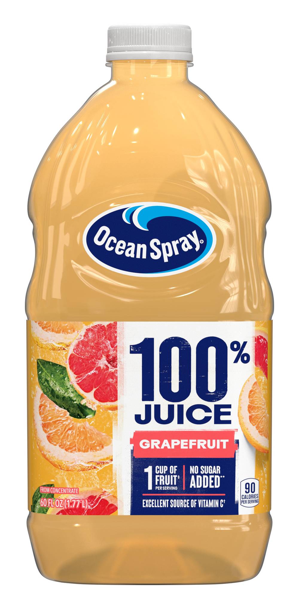 Ocean Spray 100% Juice From Concentrate, Grapefruit (60 fl oz)