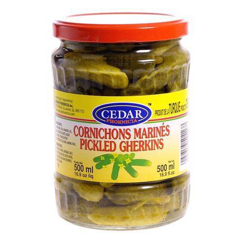 Cedar · Pickled gherkins - Cornichons marinés (500 mL - 500ml)