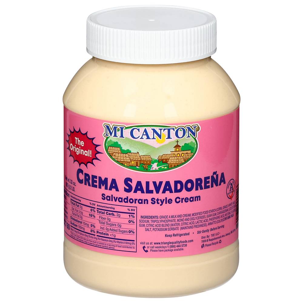 Mi Canton Crema Salvadorena Style Sour Cream