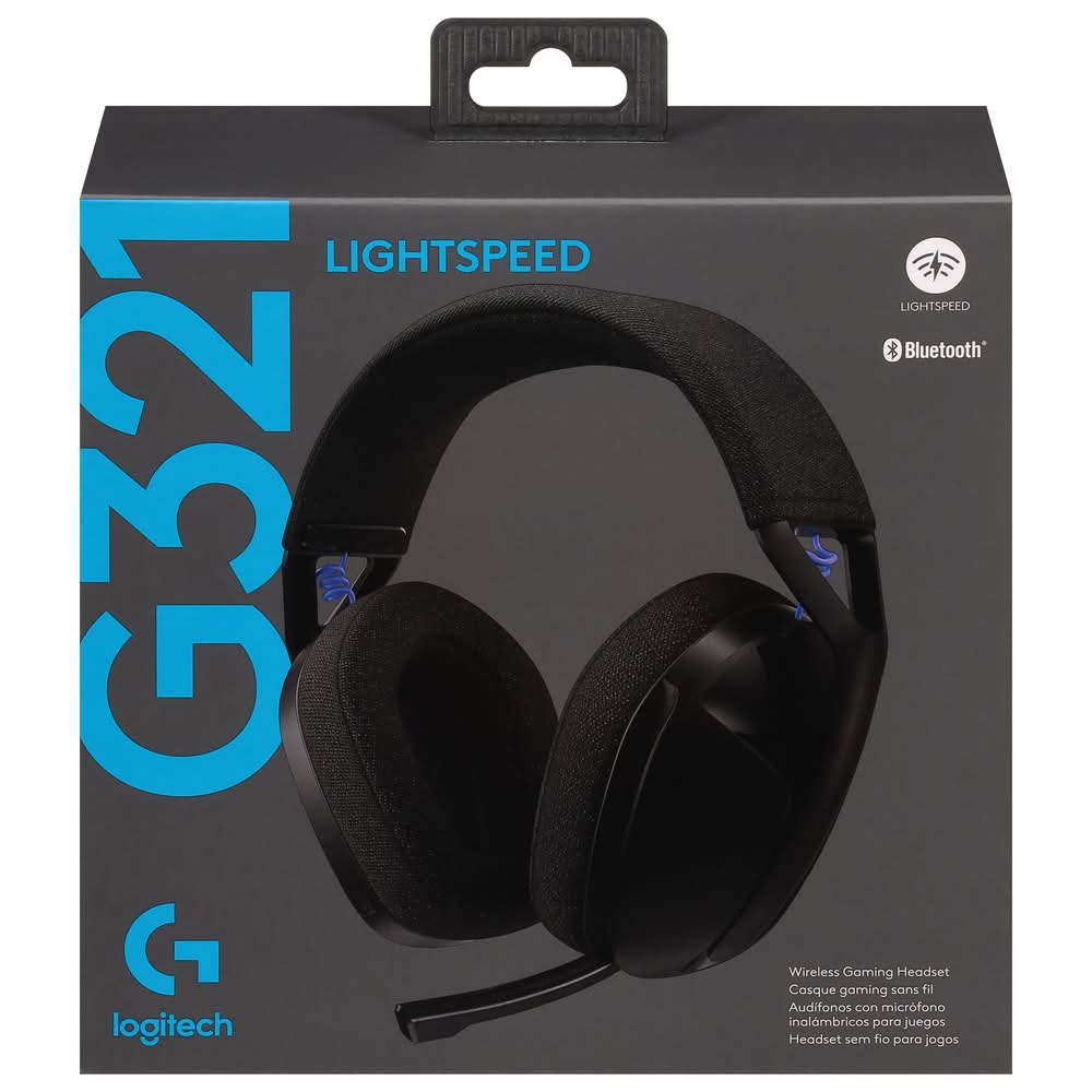 Logitech Lightspeed Wireless Gaming Headset G321, Black