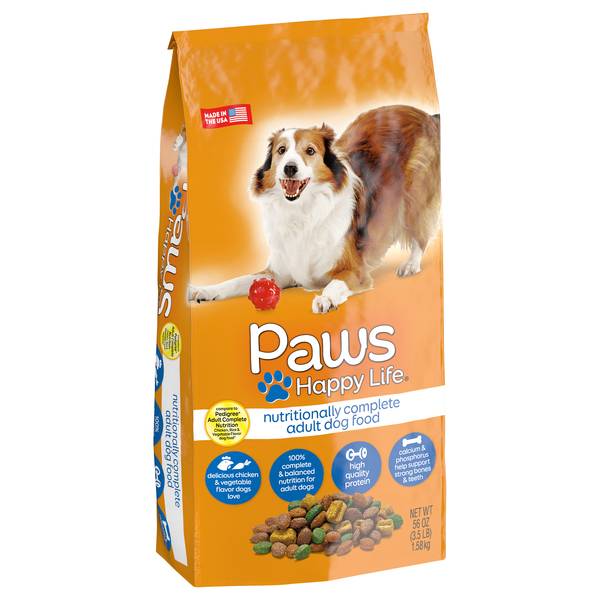 Paws Happy Life Nutritionally Complete Adult Dry Dog Food (chicken-vegetable)