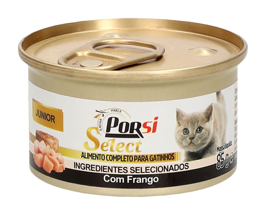 Porsi Select - Comida húmida gato júnior com frango, 85 g