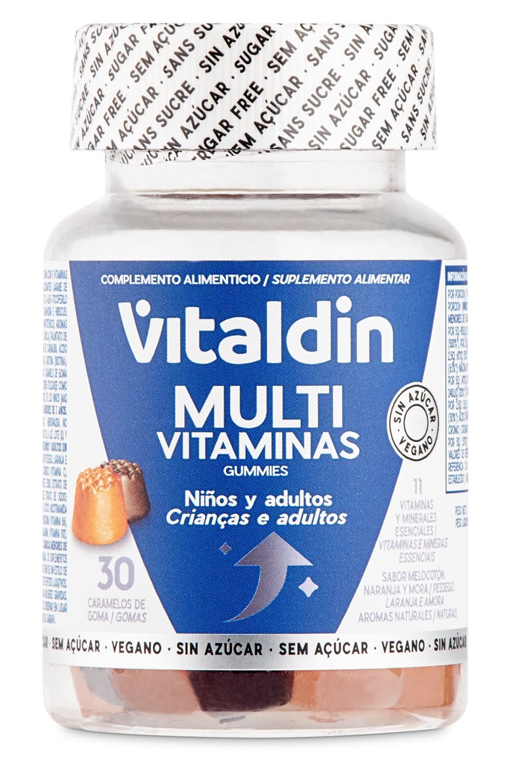 Gominolas De Multivitaminas Vitaldin Frasco 30 Unidades
