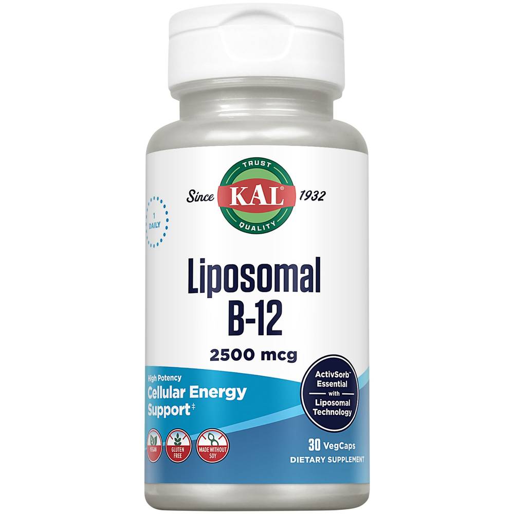 Liposomal B-12 - Cellular Energy Support - 2,500Mcg (30 Capsules)