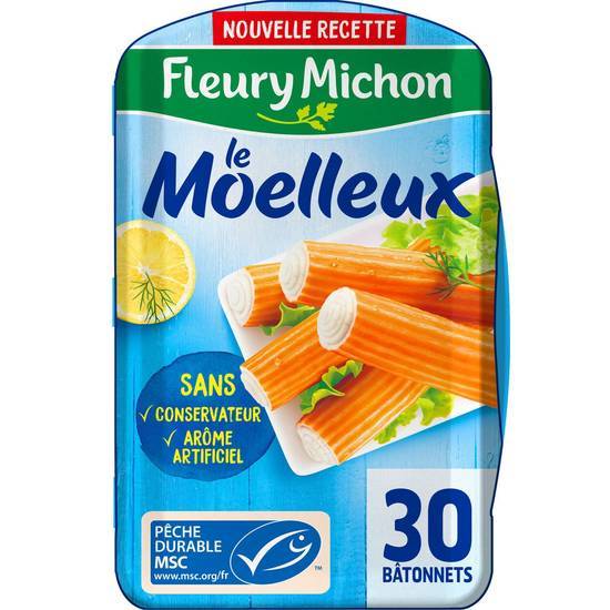 Fleury Michon - Bâtonnets de surimi msc le moelleux