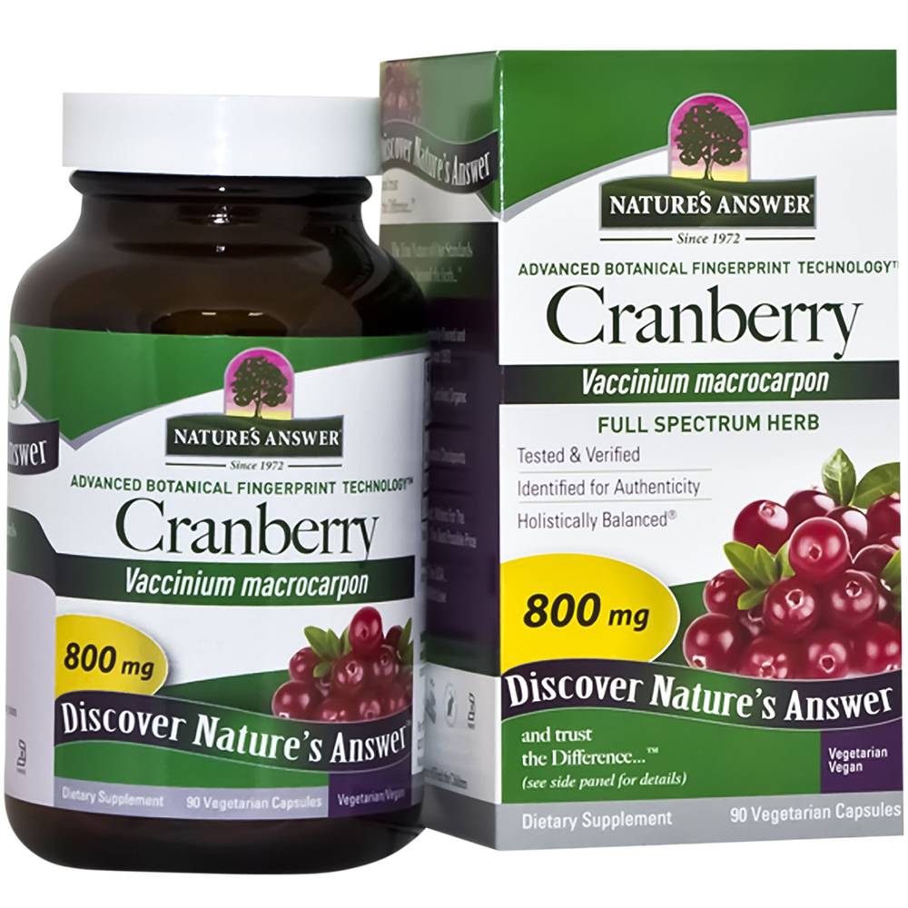 Cranberry - Full Spectrum Herb - 800 Mg Per Serving (90 Vegetarian Capsules)