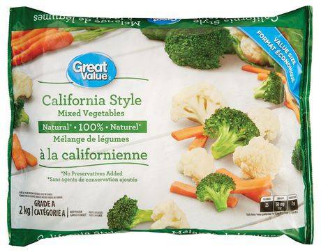 Great Value California Style Mixed Vegetables (2 kg)