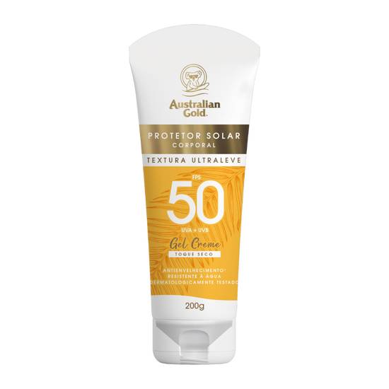 Australian gold protetor solar corporal gel creme fps50 (200 g)