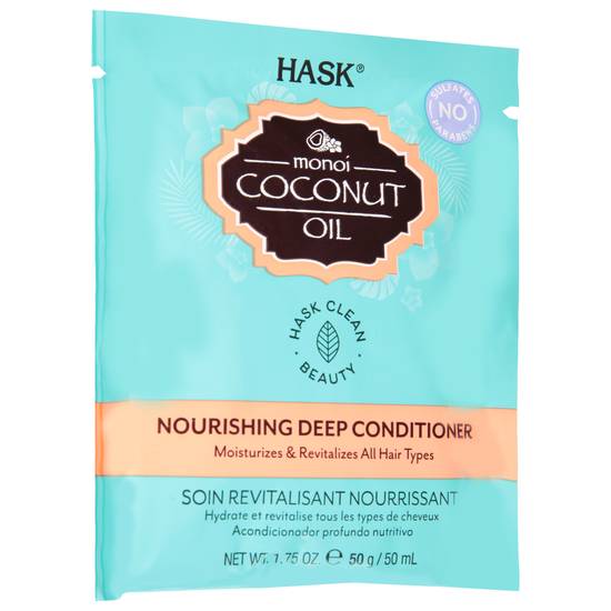 Hask Monoi Coconut Oil Nourishing Deep Conditioner Hair Mask (1.8 oz)