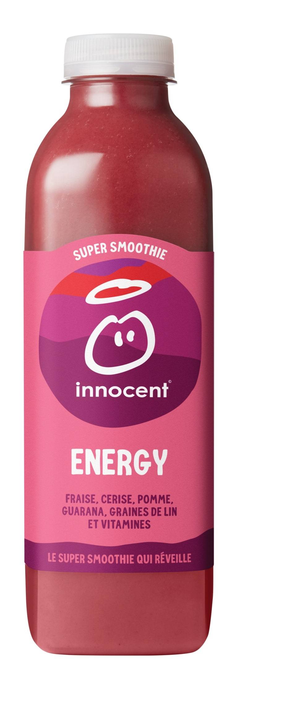 innocent - Super smoothie energy (750 ml) (fraise - pomme - cerise - guarana)