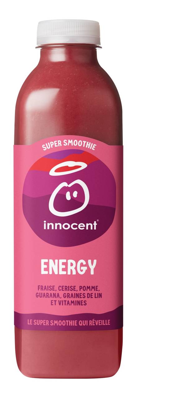 Innocent - Super smoothie energy (750 ml) (fraise - pomme - cerise - guarana)