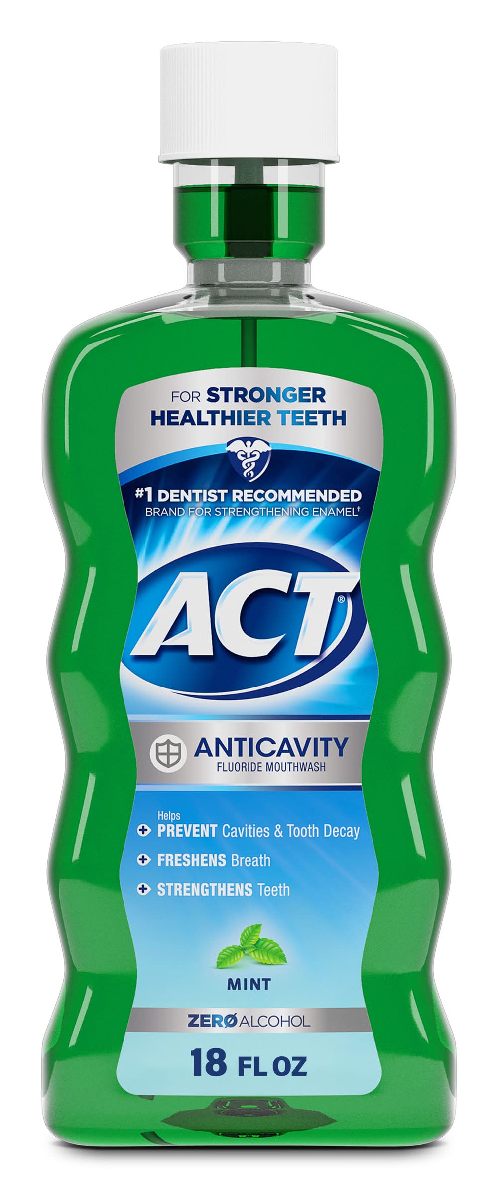 ACT Anticavity Mint Fluoride Mouthwash (18 fl oz)