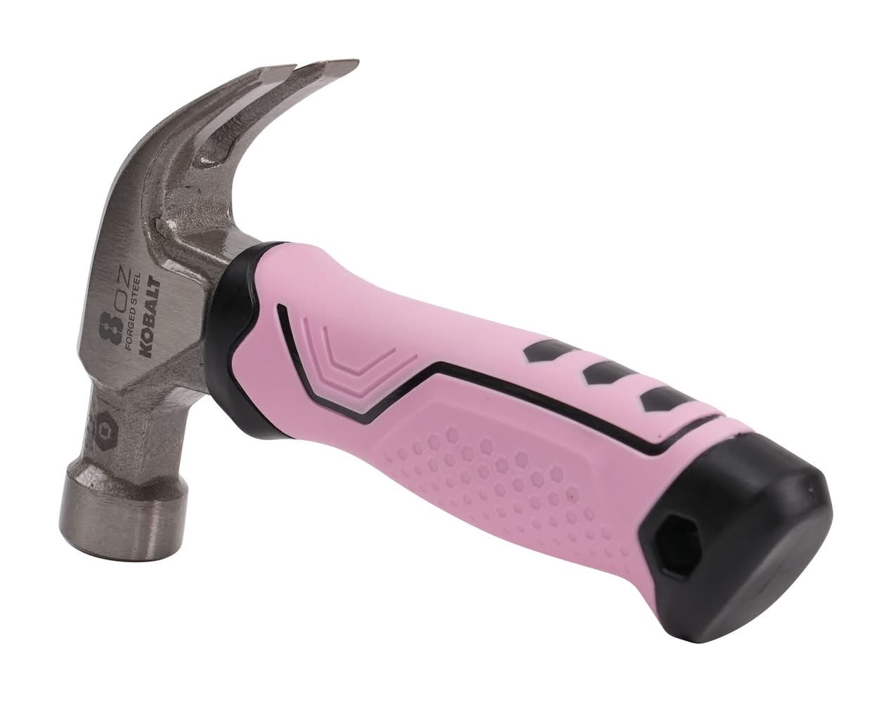 Kobalt Pink 8 -oz Steel Head Plastic Handle Hatchet Claw hammer