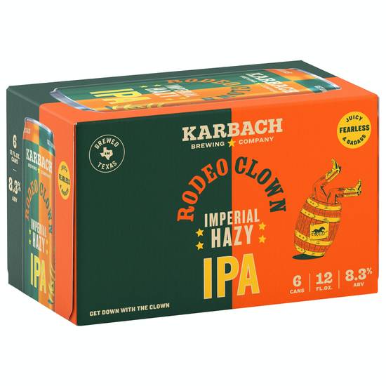 Karbach Rodeo Clown Imperial Hazy Ipa Beer (6 ct, 12 fl oz)