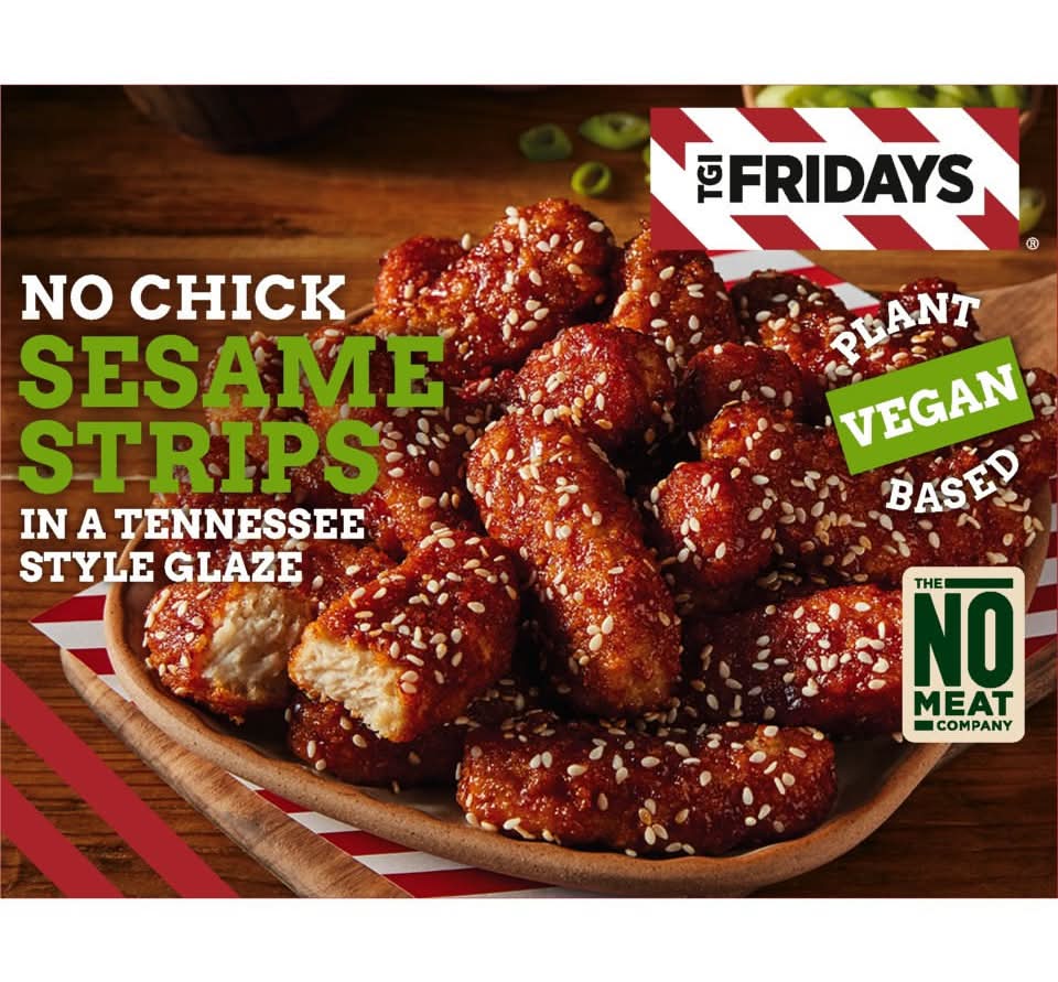 TGI Friday's Tennessee Glaza Sesame Vegan Chicken Strips (480g)