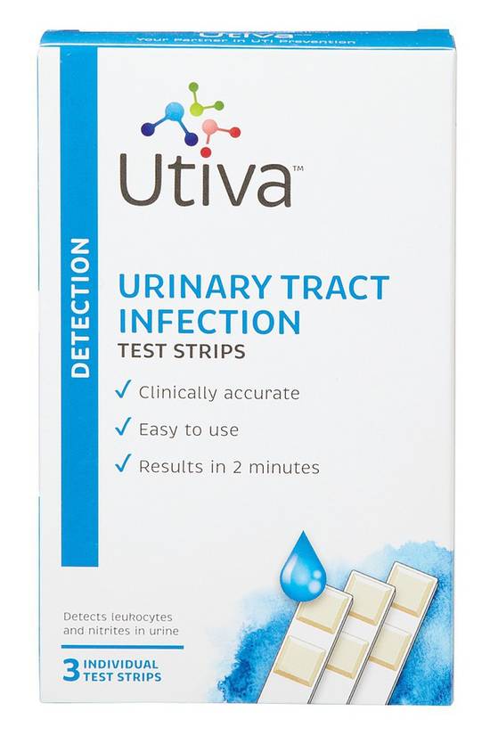 Utiva Urinary Tract Infection Test Strips (3 units)