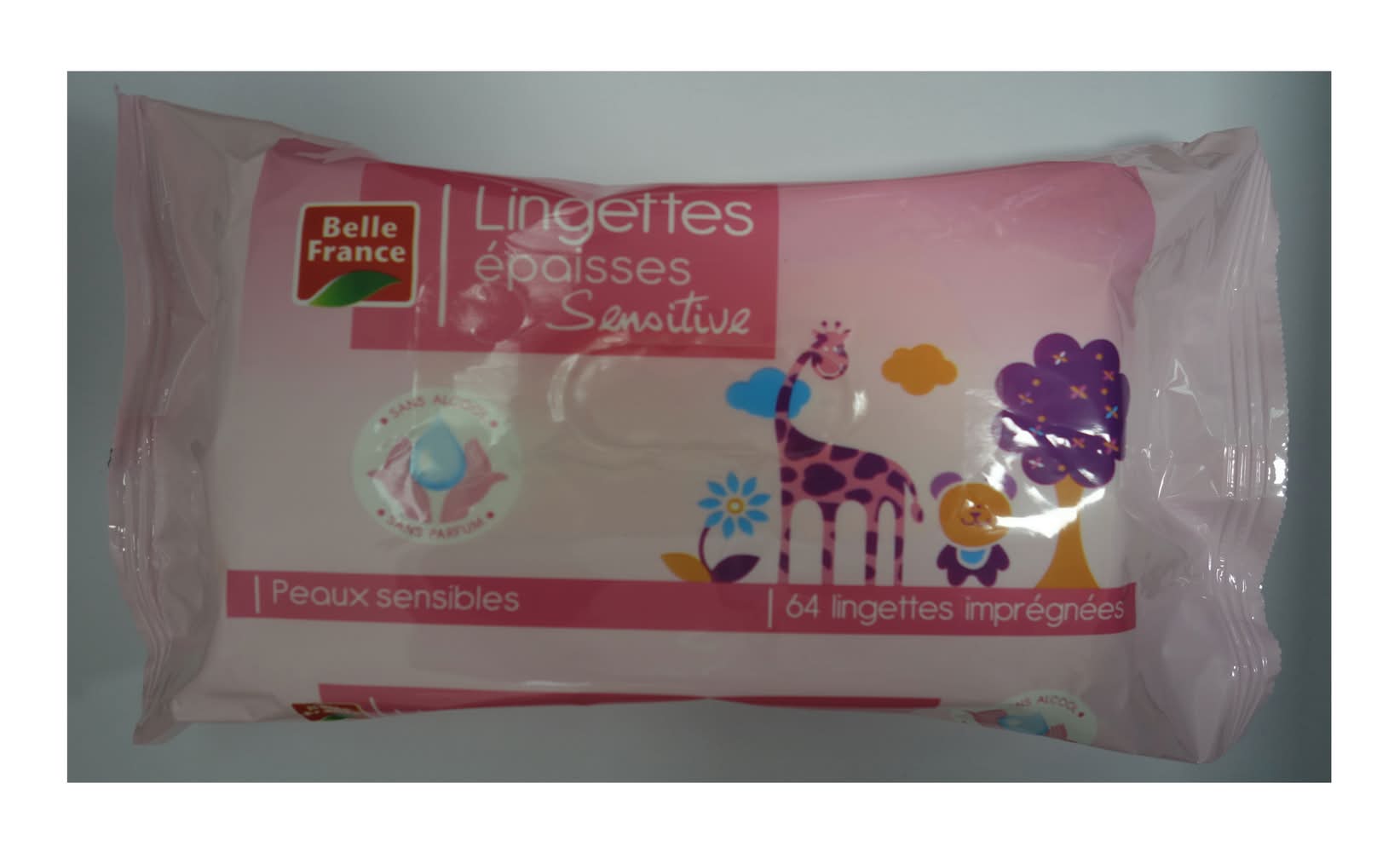 Belle France - Lingettes épaisses sensitive pour bébés