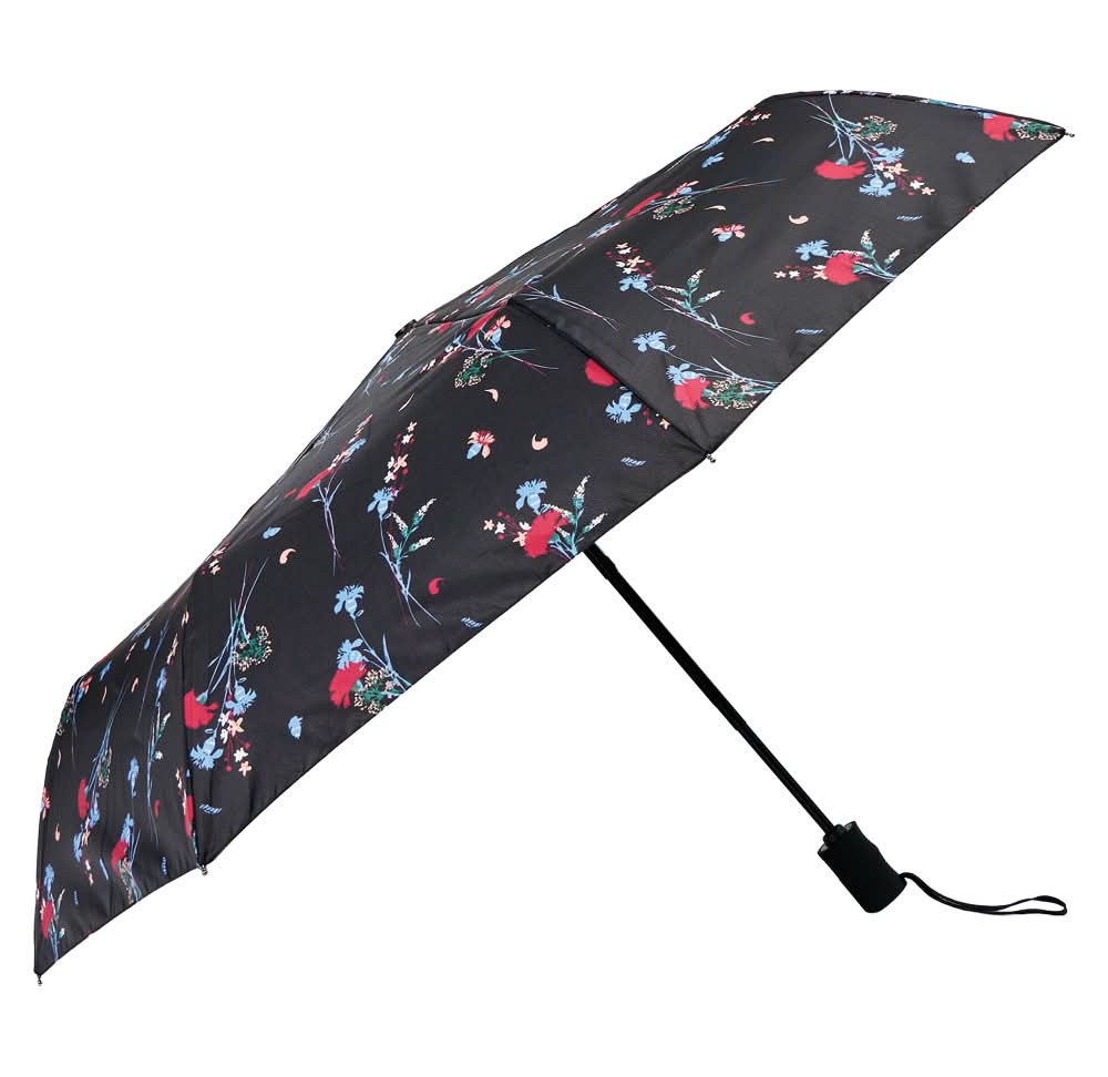 Serra Automatic Umbrella - Black Floral