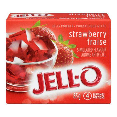 Jell-o poudre pour gelée à la fraise (85 g) - jelly powder strawberry (85 g)