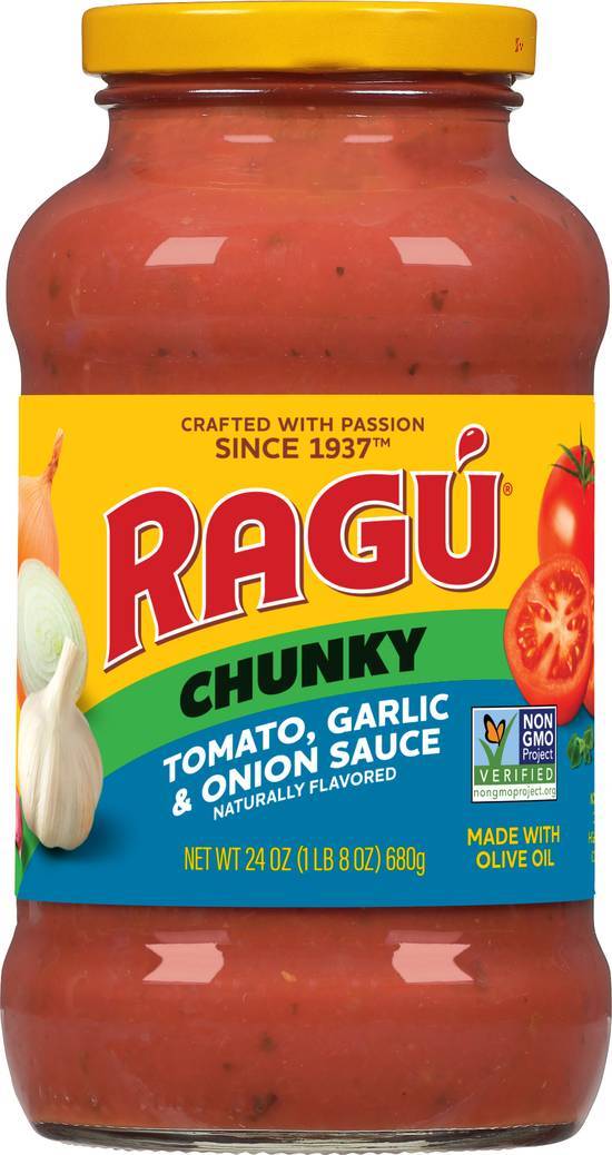 Ragú Chunky Pasta Sauce (tomato-garlic-onion)