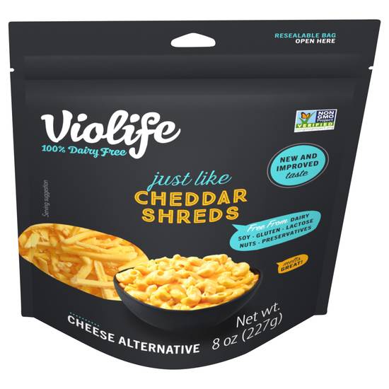Violife Just Like Cheddar Shreds Cheese Alternative