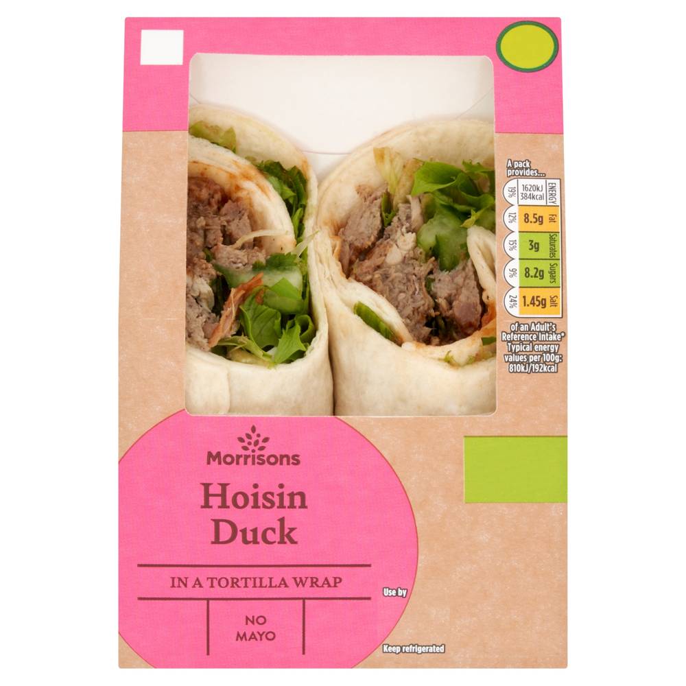 Morrisons Hoisin Duck in a Tortilla Wrap