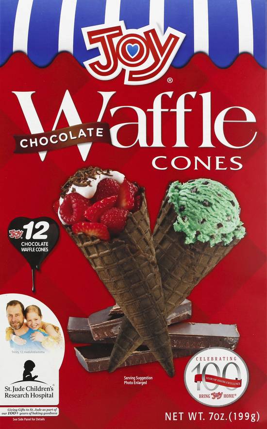Joy Chocolate Waffle Cones (12 ct)