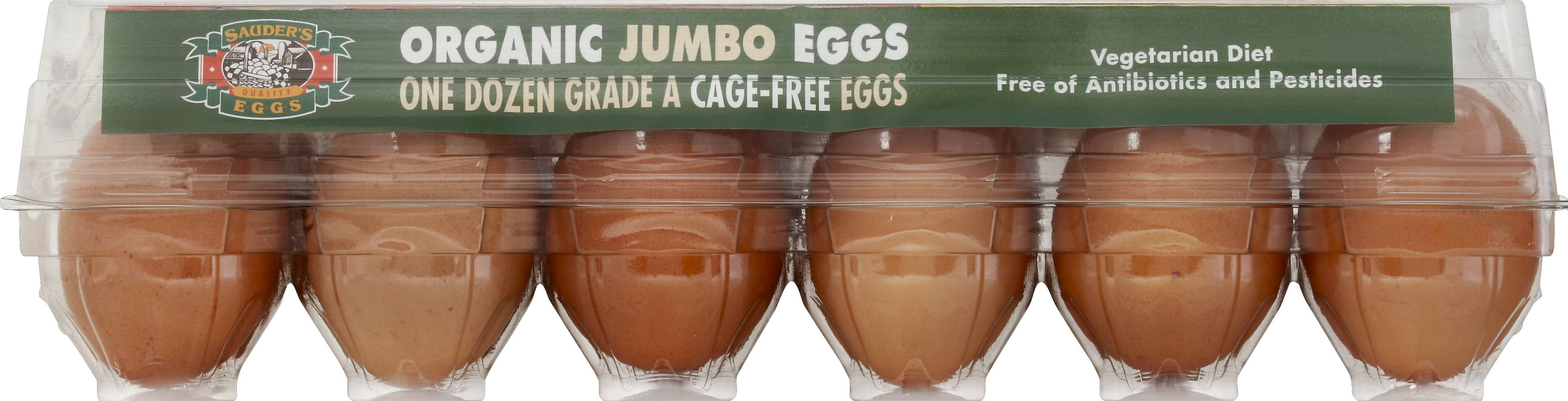 Sauder's Organic Jumbo Eggs, Grade A (30 oz, 12 ct)