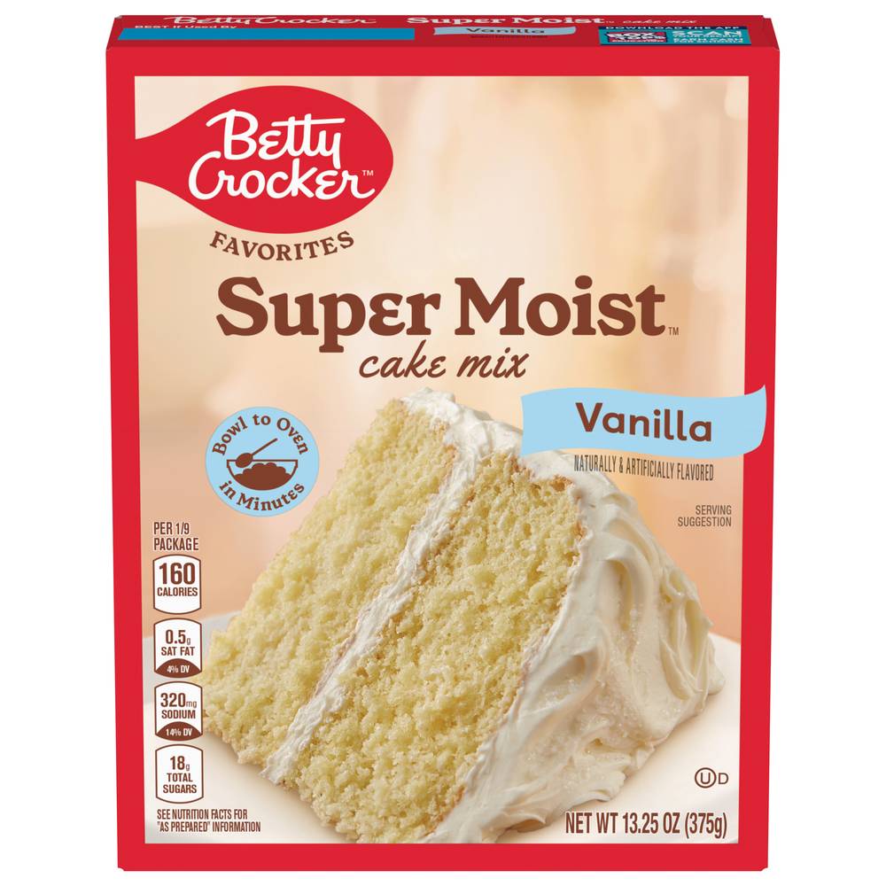 Betty Crocker Supermoist Cake Mix (vanilla)