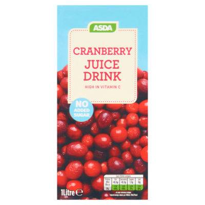 ASDA No Added Sugar Cranberry Juice Drink (1L)