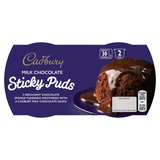 Cadbury Milk Chocolate Sticky Puds (190g)