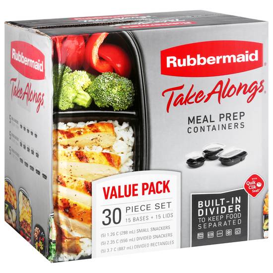 Rubbermaid Take Alongs Set Meal Prep Containers (30 ct)