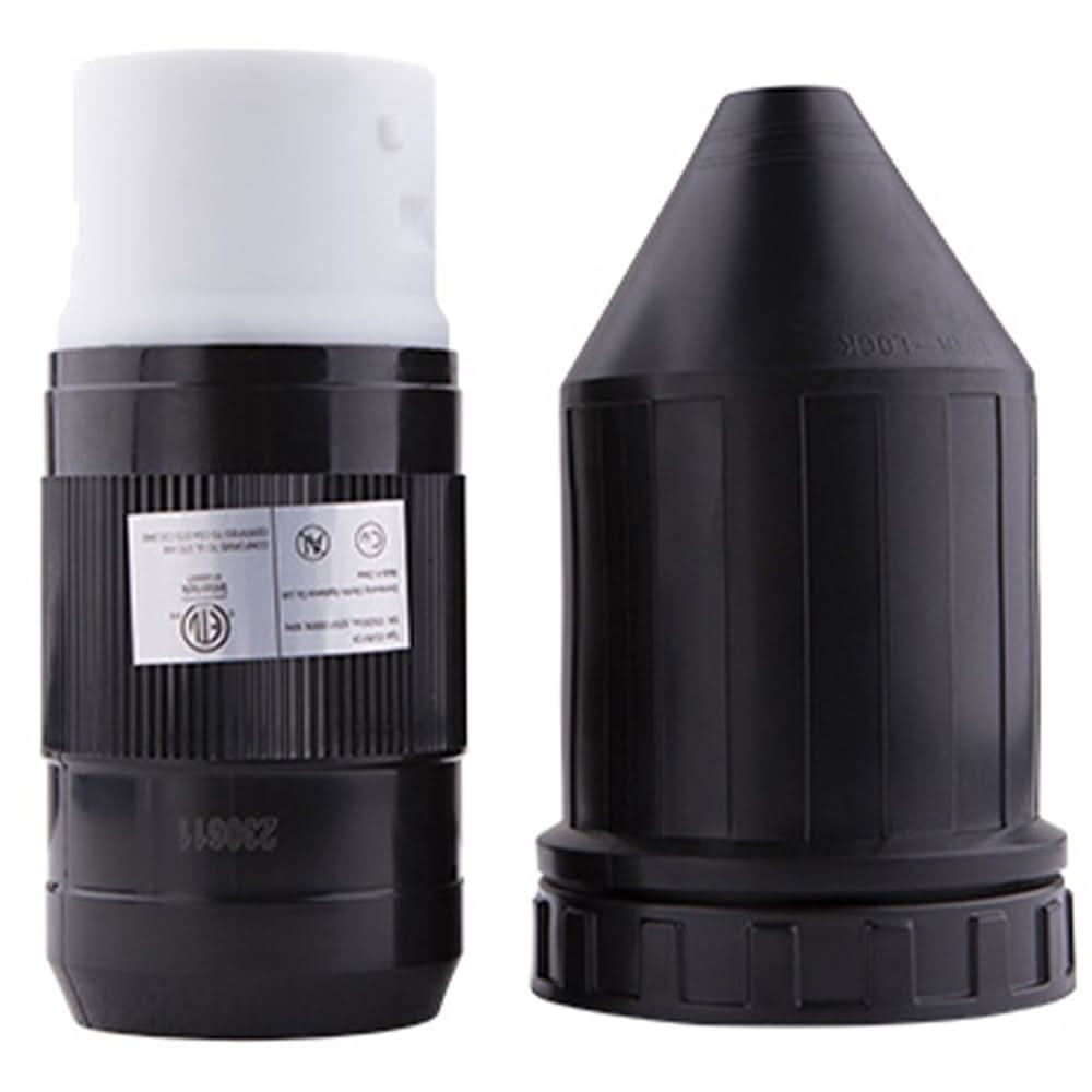 Electric World 50 Amp 3-Prong Female Connector and Weatherproof Boot Kit | Camping World