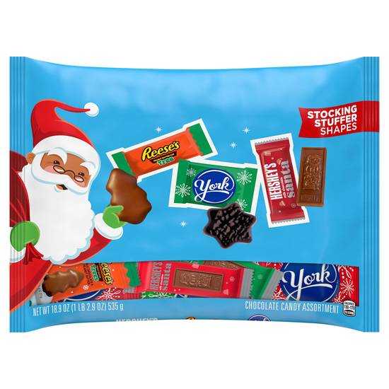 Hershey's Reese's and York Assorted Milk and Dark Chocolate Christmas Candy Variety Bag