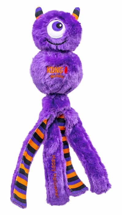 KONG Halloween Wubba Monster Purple Dog Toy, Large