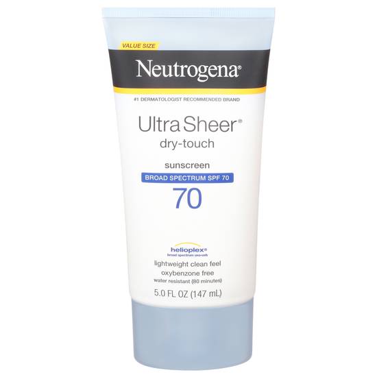 Neutrogena Ultra Sheer Dry-Touch Broad Spectrum Sunscreen Spf 70