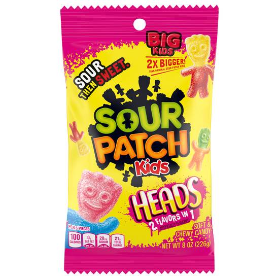 Sour Patch Kids Soft & Chewy Heads Candy