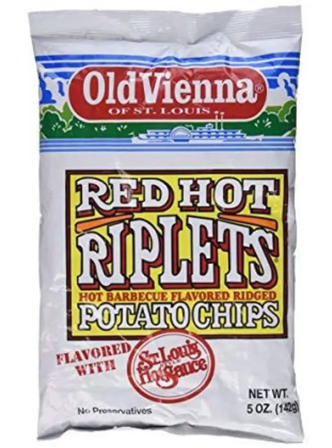Old Vienna Red Hot Riplets Hot Barbecue