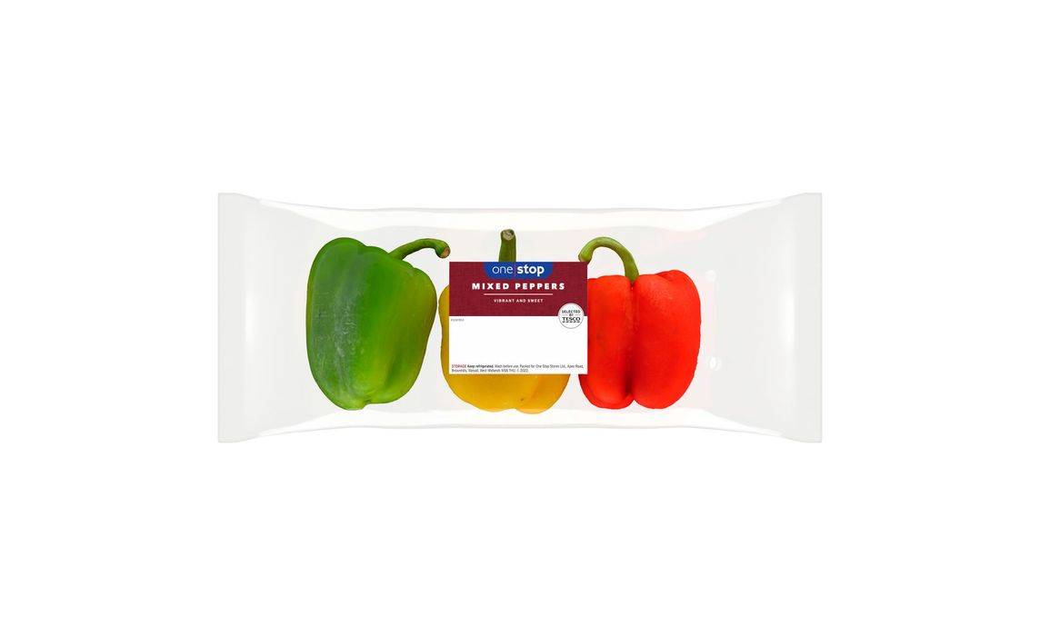 One Stop Mixed Sweet Peppers x3 (420g) (402757)