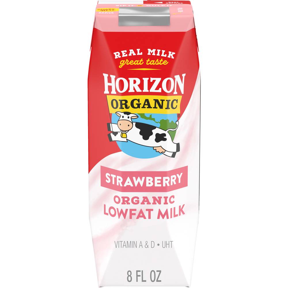 Horizon Organic Lowfat Milk, Strawberry (8 fl oz)