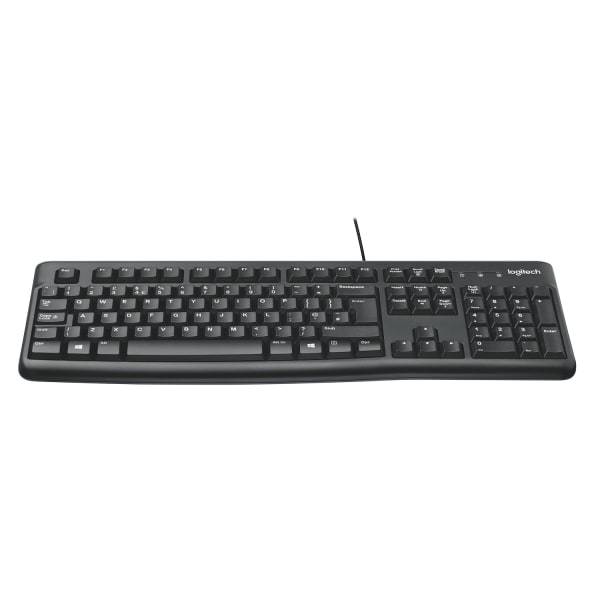 Logitech K120 Wired Keyboard For Windows Usb Plug-And-Play Full-Size Spill-Resistant