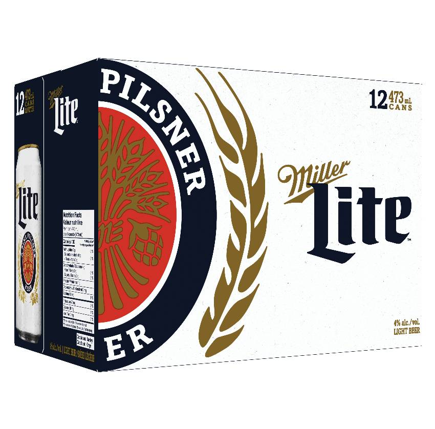 Miller Lite (12 Cans, 473ml)