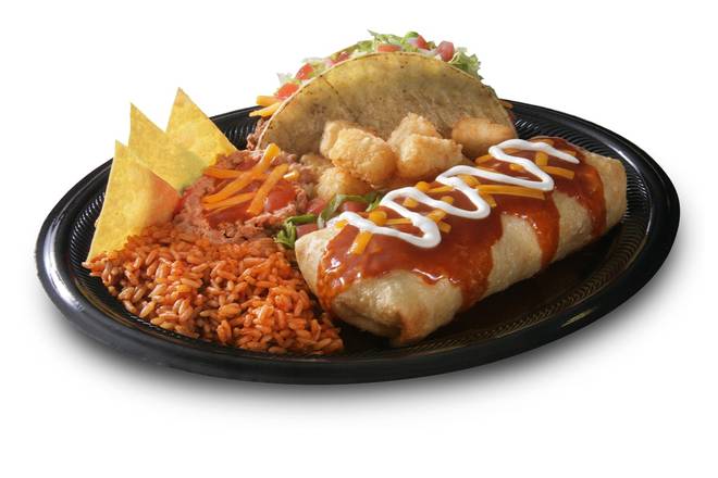 Chimichanga Platter Meal