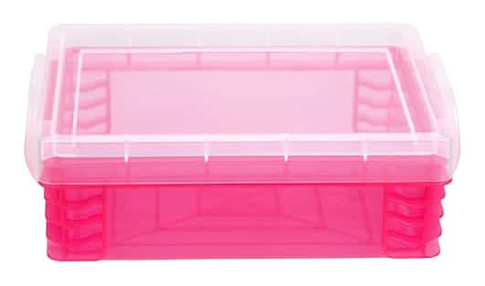 Simply Tidy Stacking Crayon Box, Pink