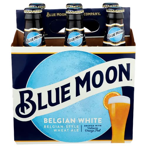 Blue Moon Belgian White Ale 6 Pack Bottles