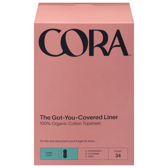 Cora Organic Long Liner (34 ct)