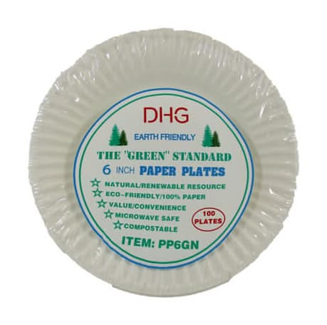 DHG Professional Paper Plates, 6 Inch (100 ct)