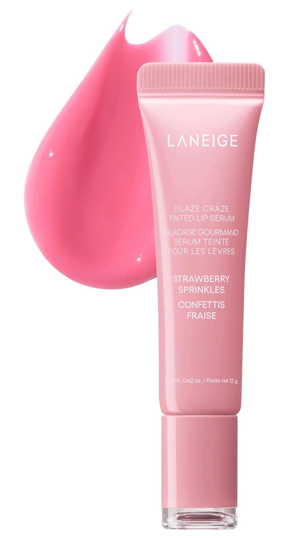 Laneige Glaze Craze Tinted Polypeptide Lip Serum Treatment Strawberry Sprinkles