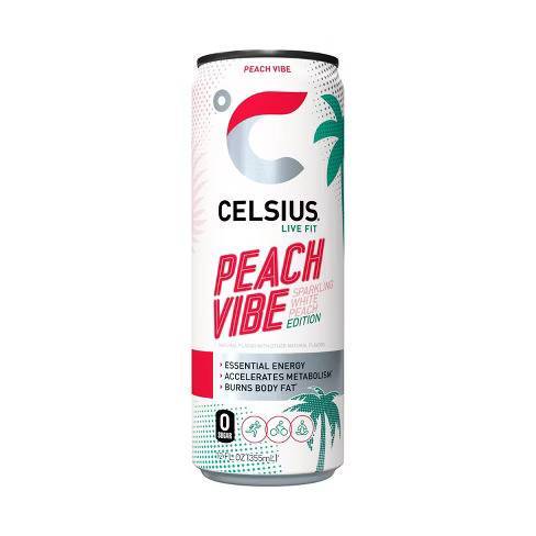 Celsius Peach Vibe Can